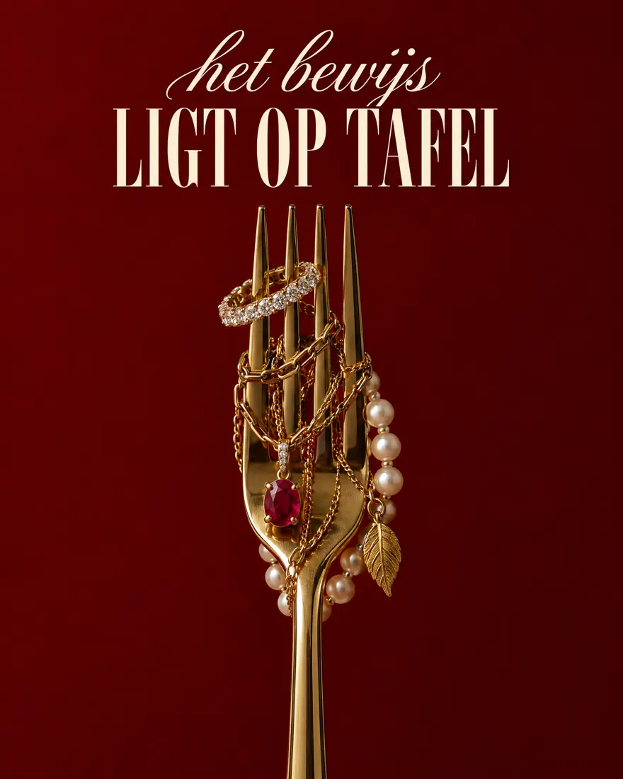 Vork met sieraden: het bewijs ligt op tafel